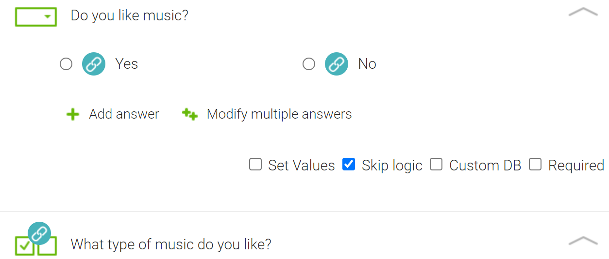 NestForms Skip Logic example