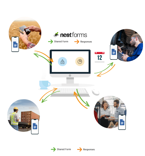 What kind of survey mobile app forms can you build using NestForms.