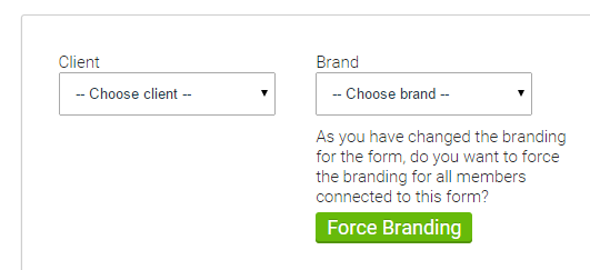 Setting your branding within your survey form