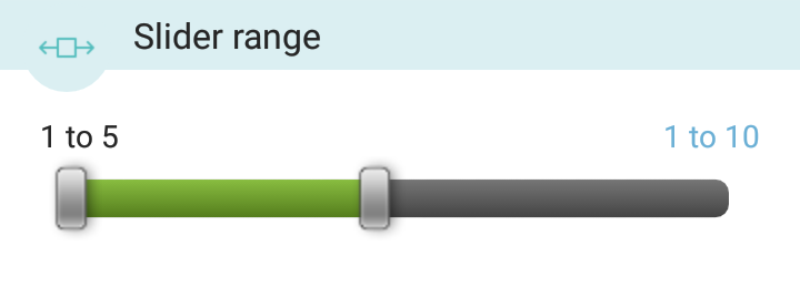 Slider range