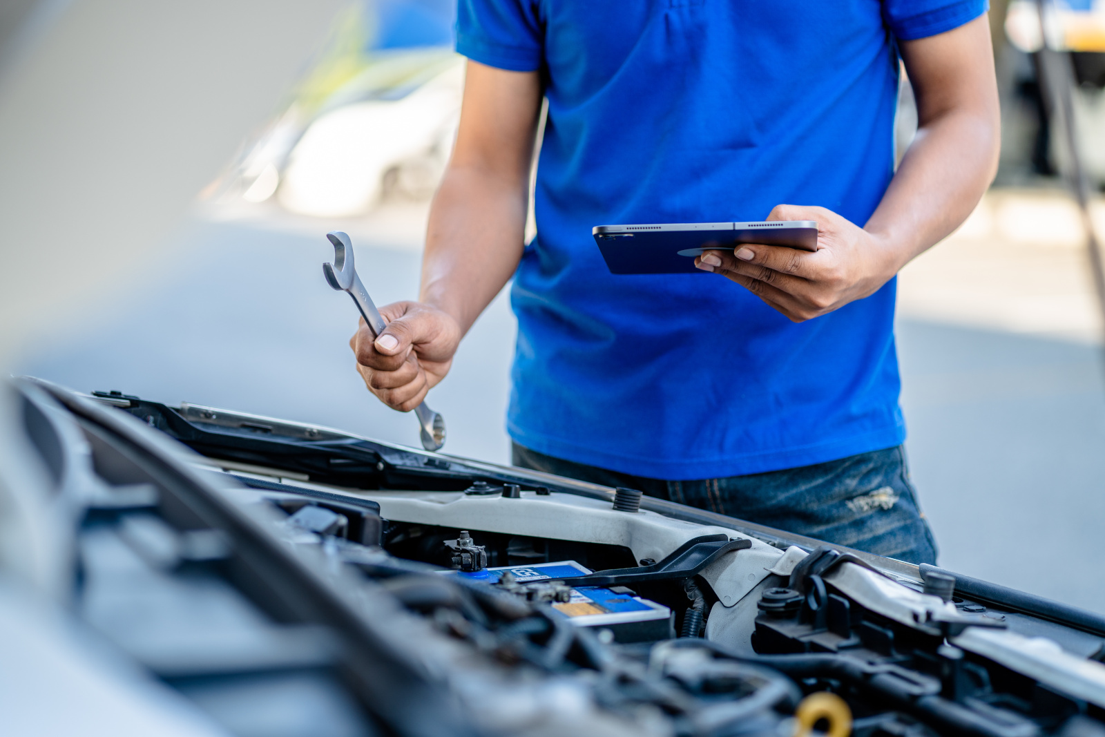 Vehicle engine safety inspection with the NestForms app