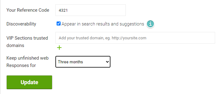 NestForms Profile Features